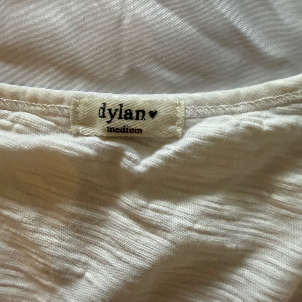 Dylan White Tee Size M